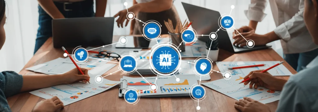 Formateur expliquant l’intelligence